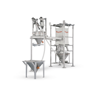 Verwogenes Chargensystem für Bulk-Bags und manueller Entleerung
