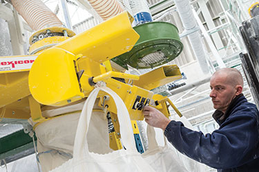Big-Bag-Befülleinheit verdreifacht die Kapazität bei niederländischem Minerallieferanten
