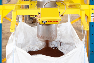 Förderung von Kaffee aus Big Bags zu Röster und Verpackungsmaschine