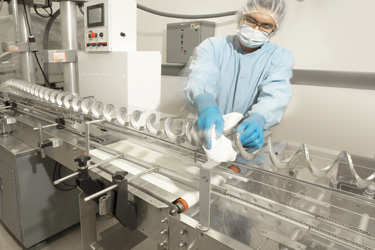Automatisierte Förderer Beschicken Verpackungsmaschine mit Pharma-Pulver