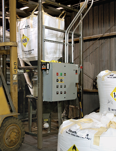 Schüttgut-Handling-System hält Sprengstofffabrik sauber