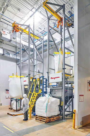 Goya Foods steigert die Produktion mit 16 automatischen Big Bag Entleerstationen