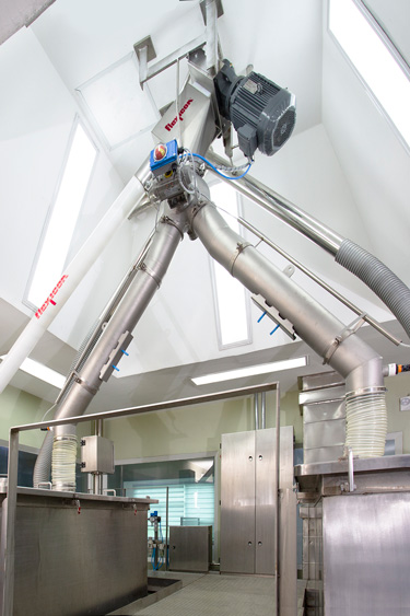 Flexibles Spiralfördersystem Steigert die Produktion von Pulverförmigen Lebensmittelvormischungen