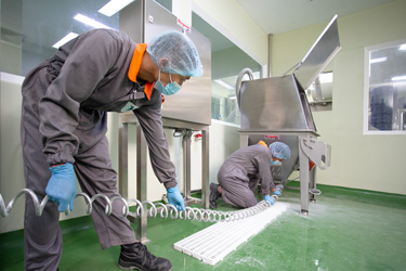 Flexibles Spiralfördersystem Steigert die Produktion von Pulverförmigen Lebensmittelvormischungen